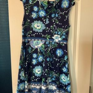 Flower dress blue